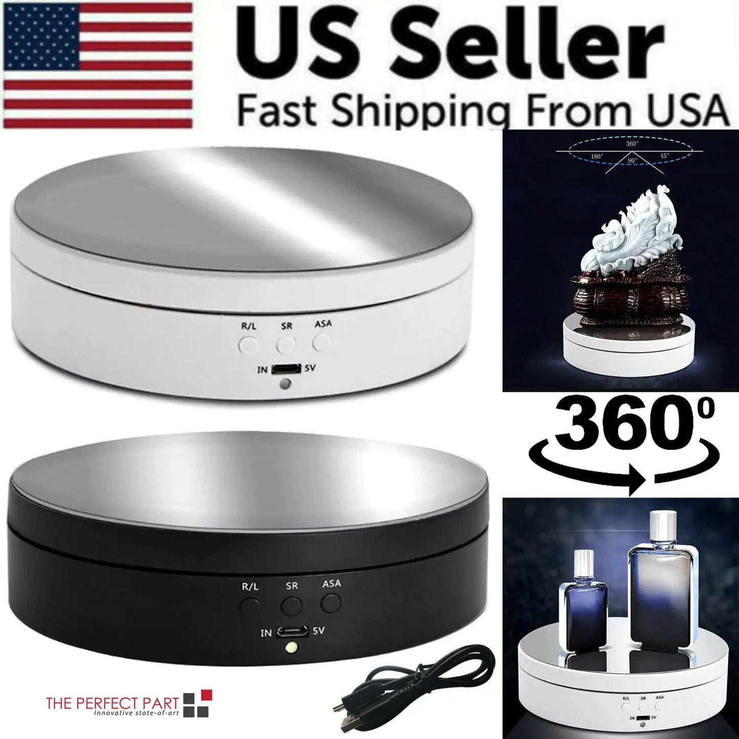 Expositor giratorio motorizado eléctrico