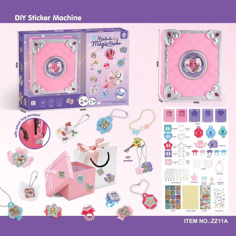 71 PCS DIY Jewel Rings Stickers Magical Kits For Little Girls