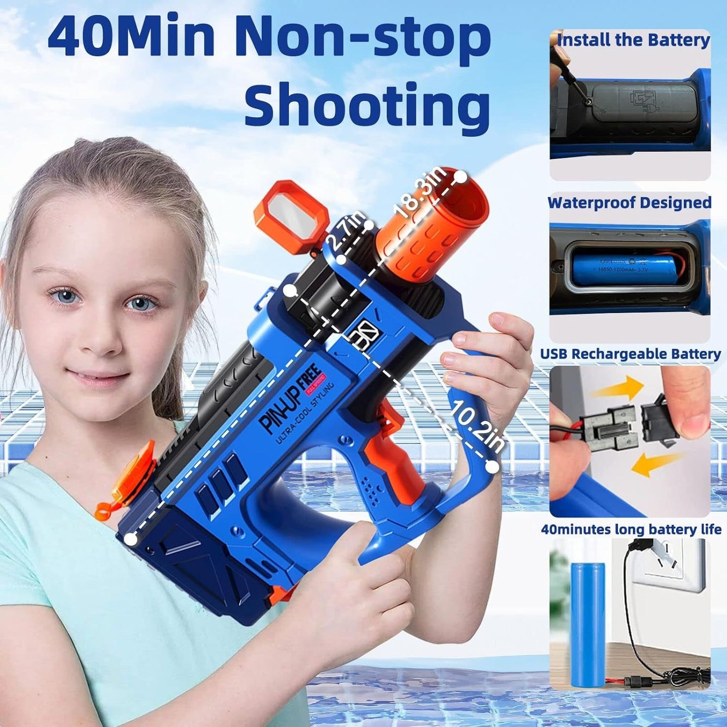 Lectric Water Gun For Adults Kids