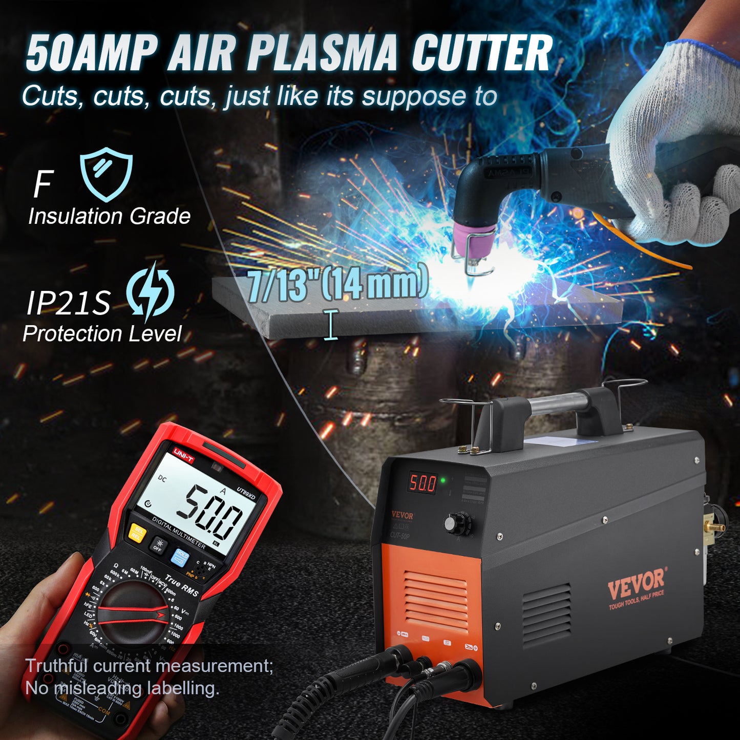 VEVOR Plasma Cutter, 50Amp