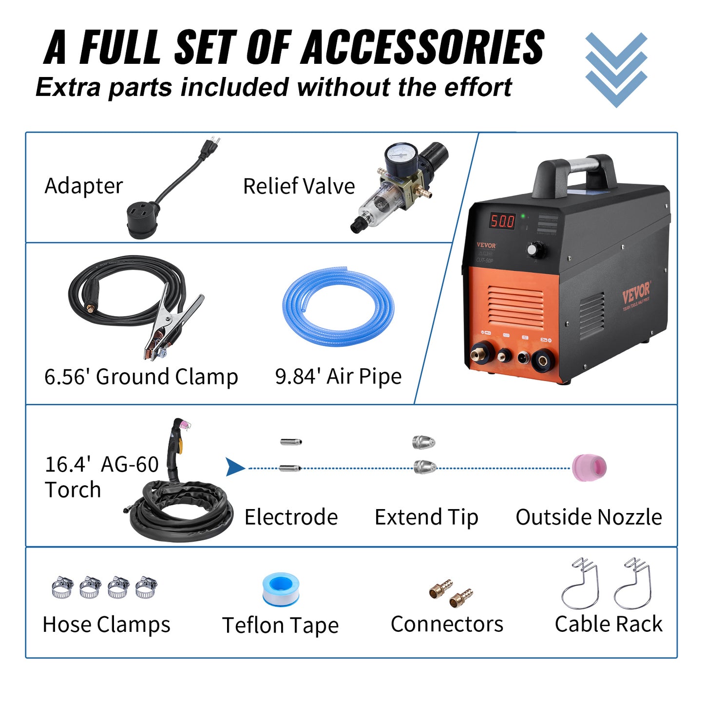 VEVOR Plasma Cutter, 50Amp