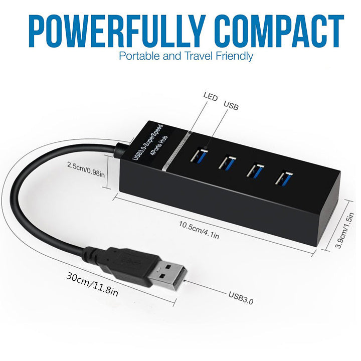 USB HUB High Speed Multi Splitter For Desktop PC Laptop Adapter USB HUB