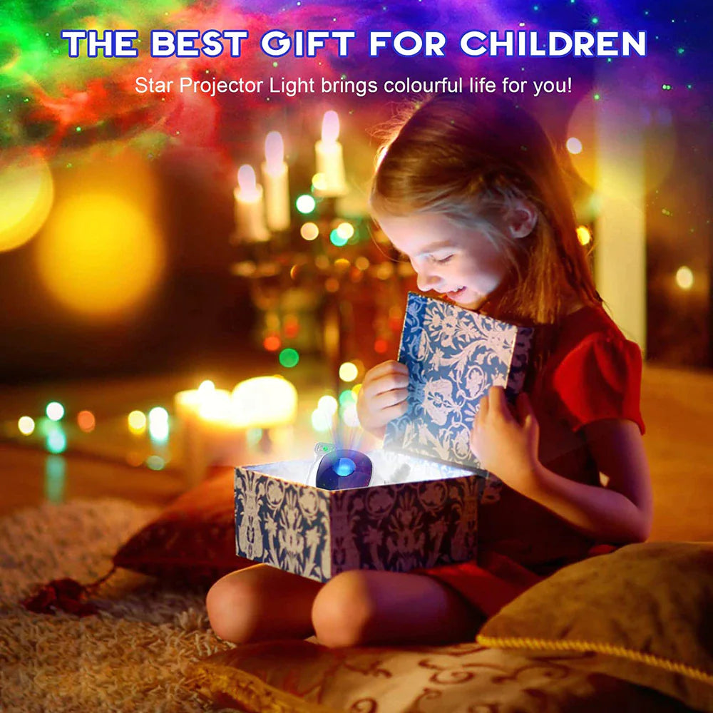 Proyector de astronauta, galaxia, cielo estrellado, luz nocturna, lámpara LED con estrellas del océano