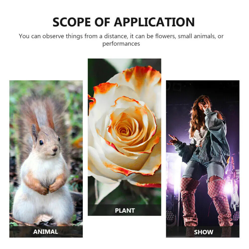 Binoculares compactos para viajes al aire libre con zoom de 30x60