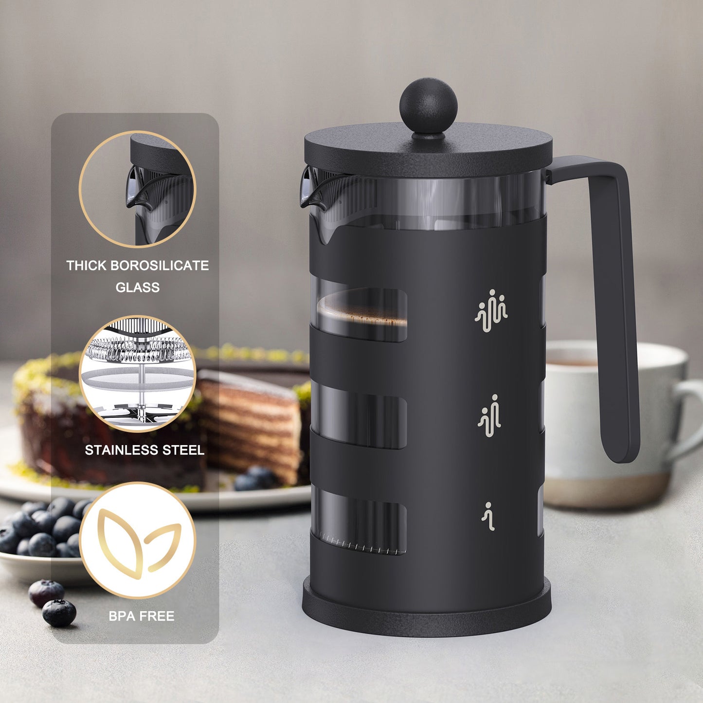 RAINBEAN French Press Coffee Maker