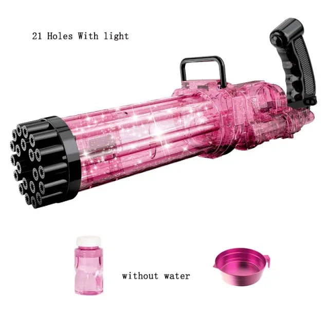 Large Gatling Bubble Gun Kids Toys