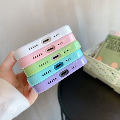 Candy Shockproof Silicone Bumper Phone Case For iPhones