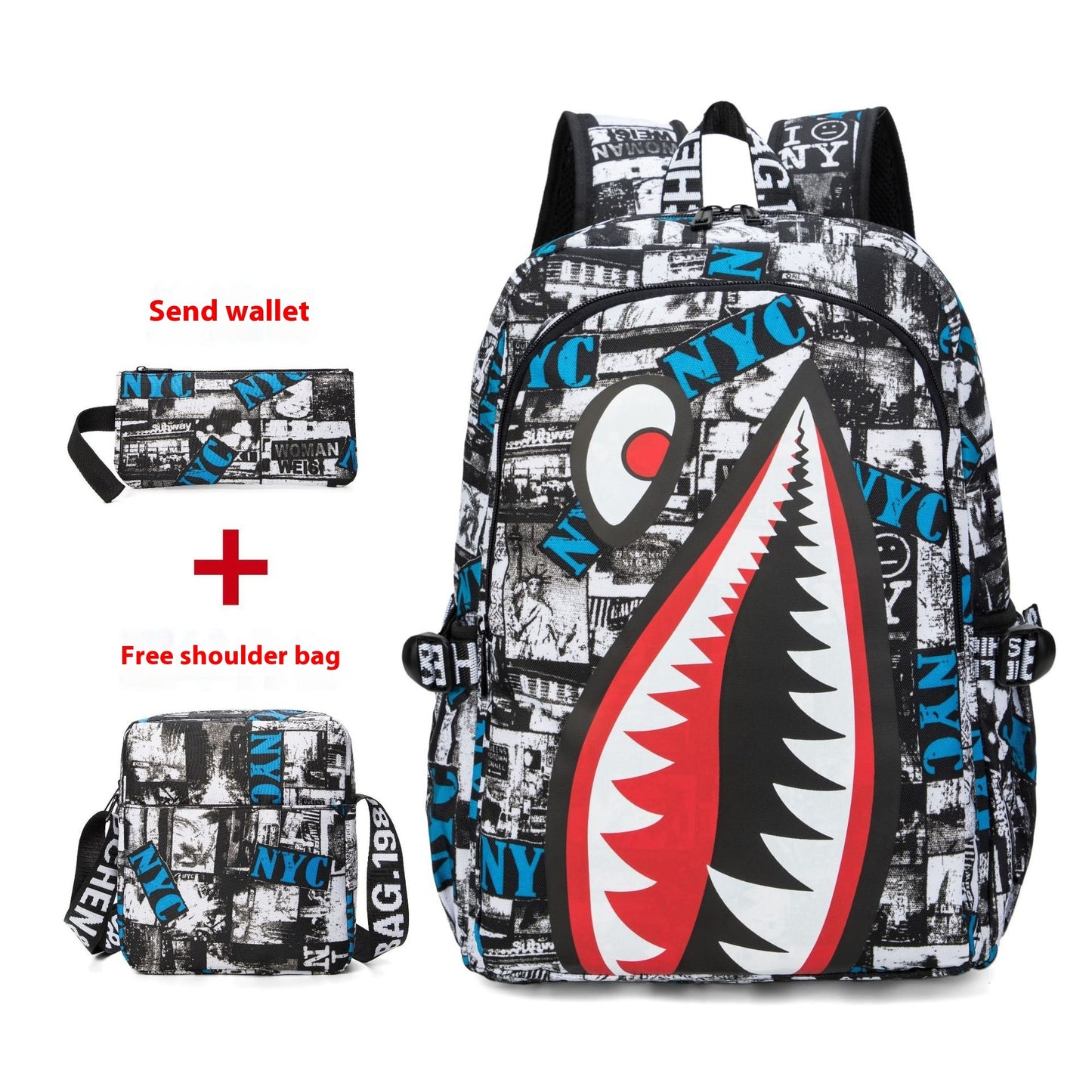 Patterns Printed Lightweight Casual Bag Simple Backpack