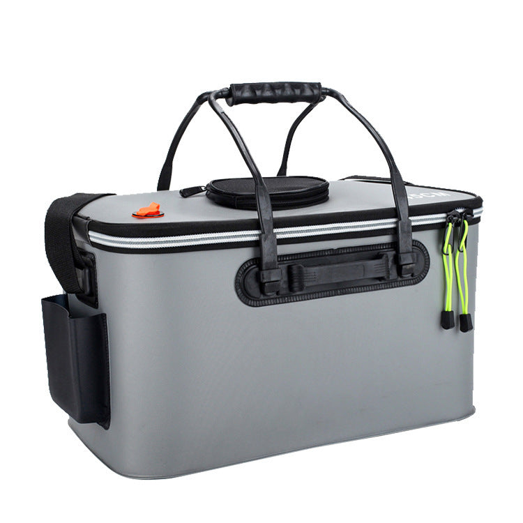 Thickened folding fishing bucket