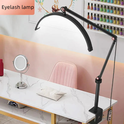 Professional 20W Half-moon Filled Lamp Desktop LED Floor Lamp Eye Protection For Live Makeup For Beauty Salon Nail Brow Makeup