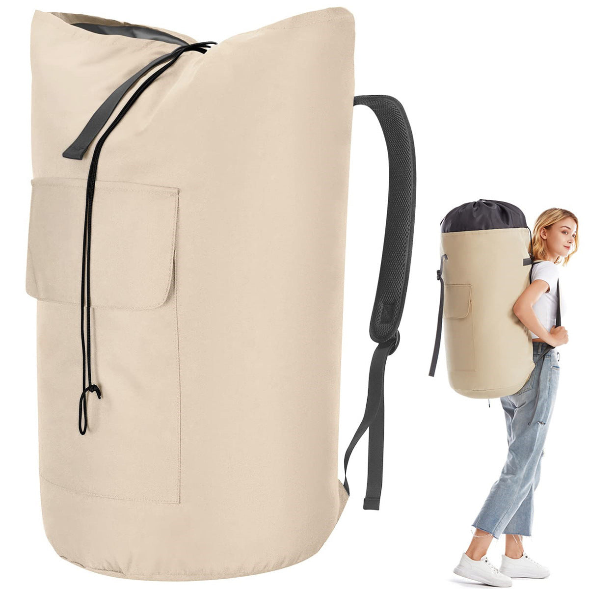 Laundry Backpack Buggy Bag Multifunctional