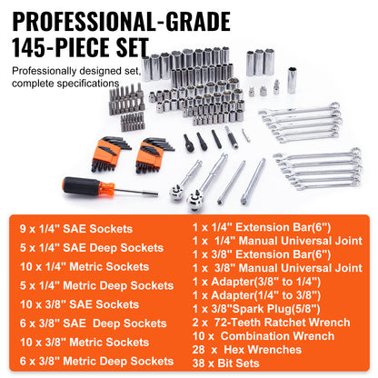 VEVOR Mechanics Tool Set And Socket Set