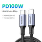 UGREEN 100W USB Type C To USB C Cable For Samsung Galaxy S24 For iPhone 15 Macbook Xiaomi PD Fast Charging Charger 5A Fast USB C