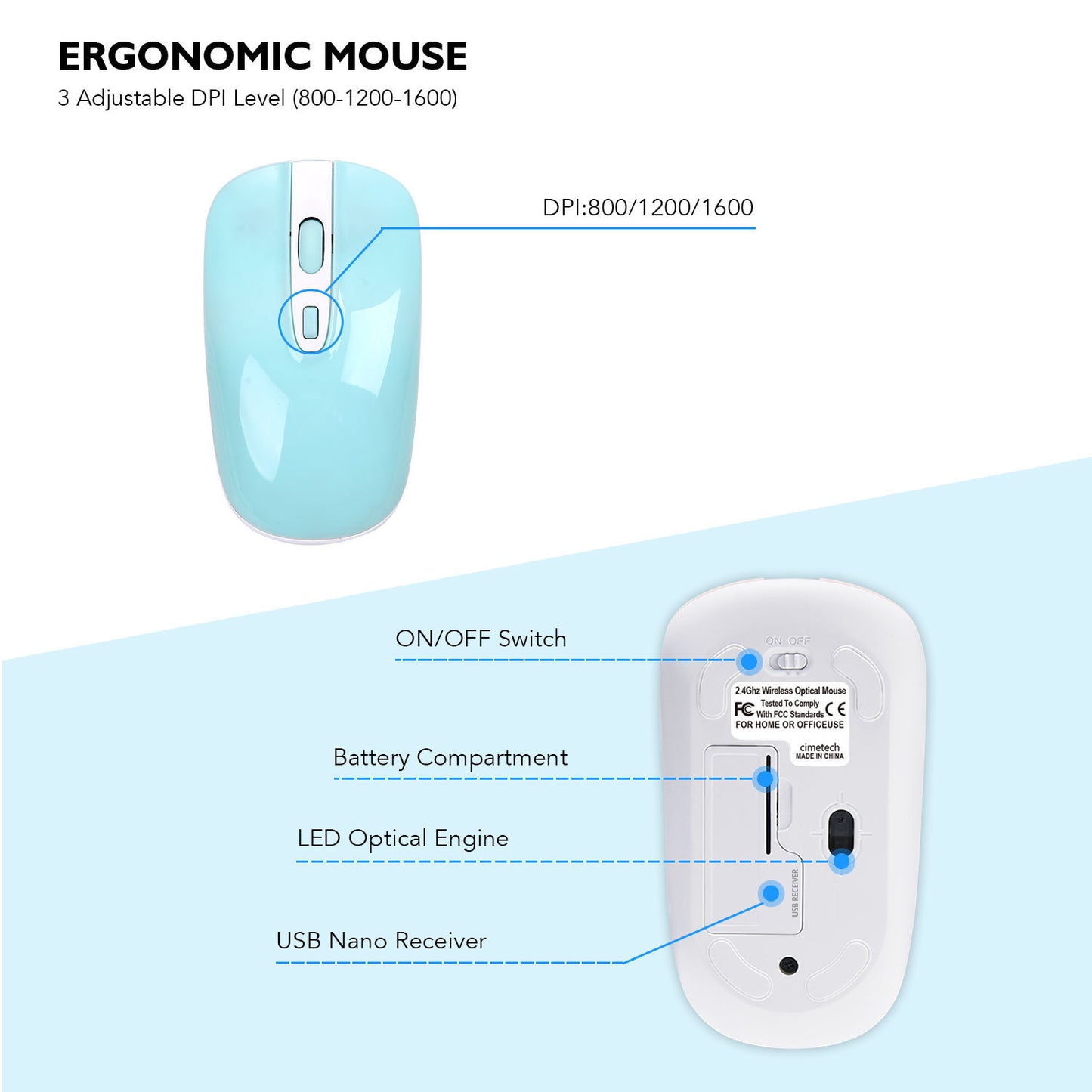 wireless keyboard mouse set 2.4G thin