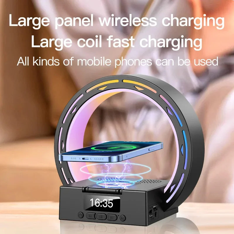 4 In 1 Wireless Bluetooth-compatible Speaker Charging Pad