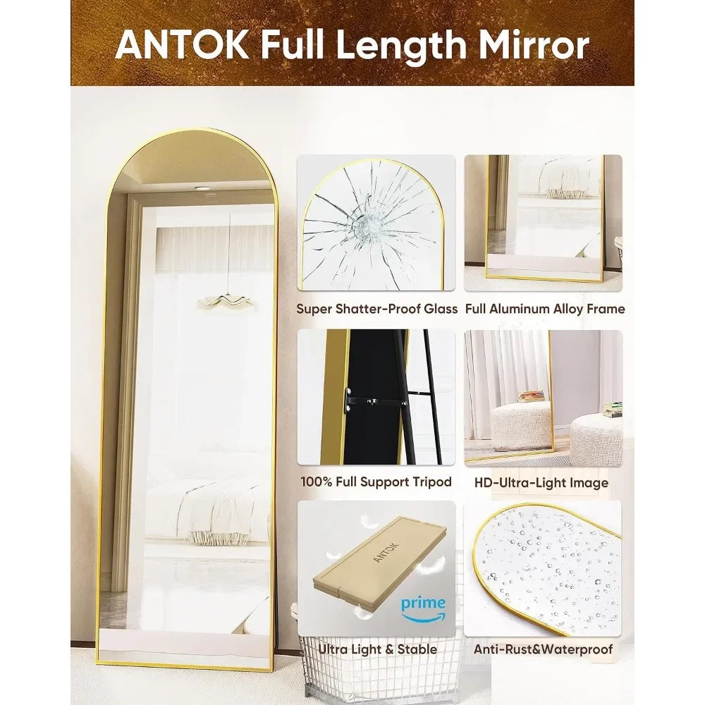 Antok Floor Mirror, 64"x21"