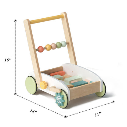 ROBOTIME Baby Walker Push Along Walking Anti-o-leg Bouncer Toddler Activity