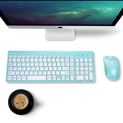 wireless keyboard mouse set 2.4G thin