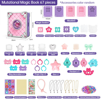 71 PCS DIY Jewel Rings Stickers Magical Kits For Little Girls