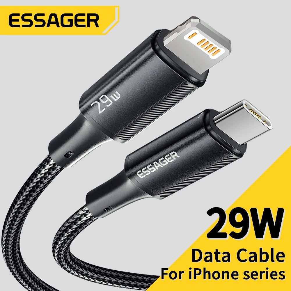 Essager USB C Cable For iPhone 14 13 12 11 Pro Max Xs 8 Plus iPad Macbook