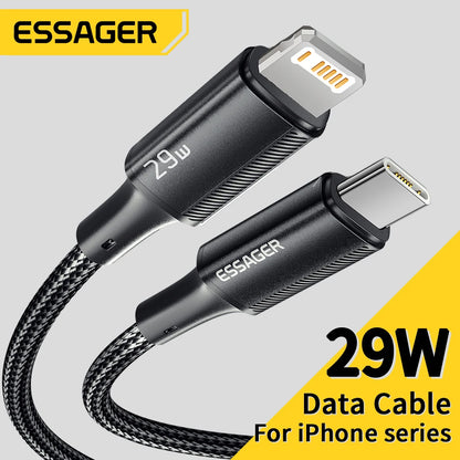 Essager USB C Cable For iPhone 14 13 12 11 Pro Max Xs 8 Plus iPad Macbook