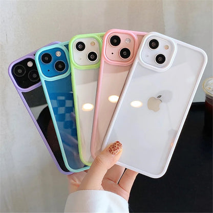 Candy Shockproof Silicone Bumper Phone Case For iPhones