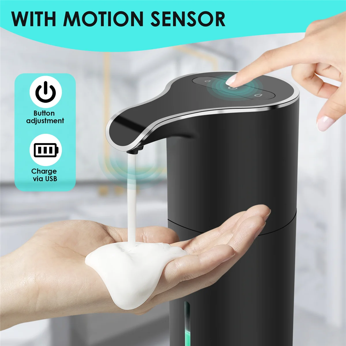 Automatic Soap Dispenser Black