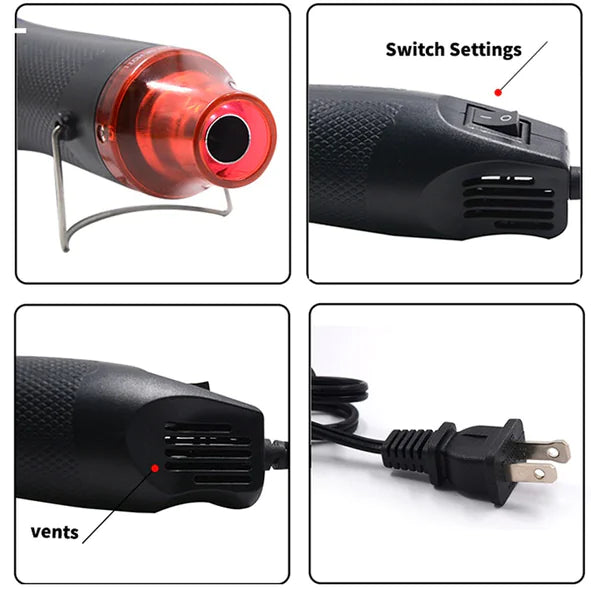 Mini Heat Gun DIY Electric Nozzles Tool Hot Air Gun