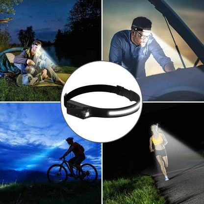 LED Headlamp USB Rechargeable Headlight