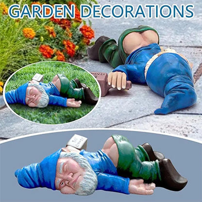 Drunk Dwarf Garden Gnome Decoration