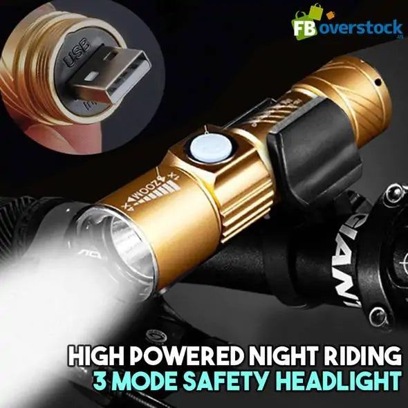 Night Riding 3 Mode Safety Headlight