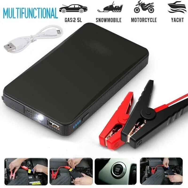 Arrancador de batería para coche portátil, mini, delgado, 20000 mAh 