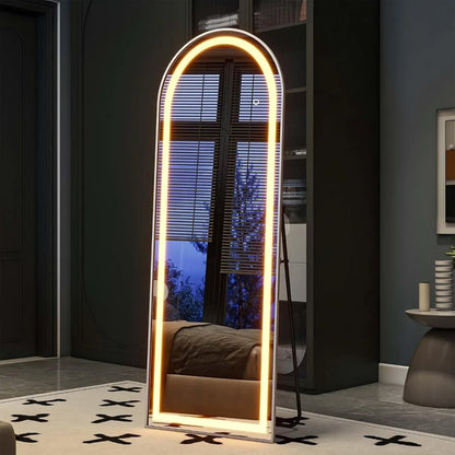 Arched Full Length Mirror with Lights