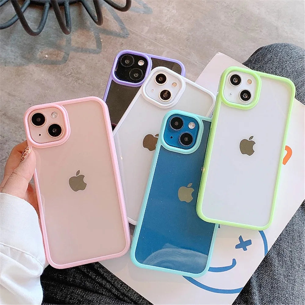 Candy Shockproof Silicone Bumper Phone Case For iPhones