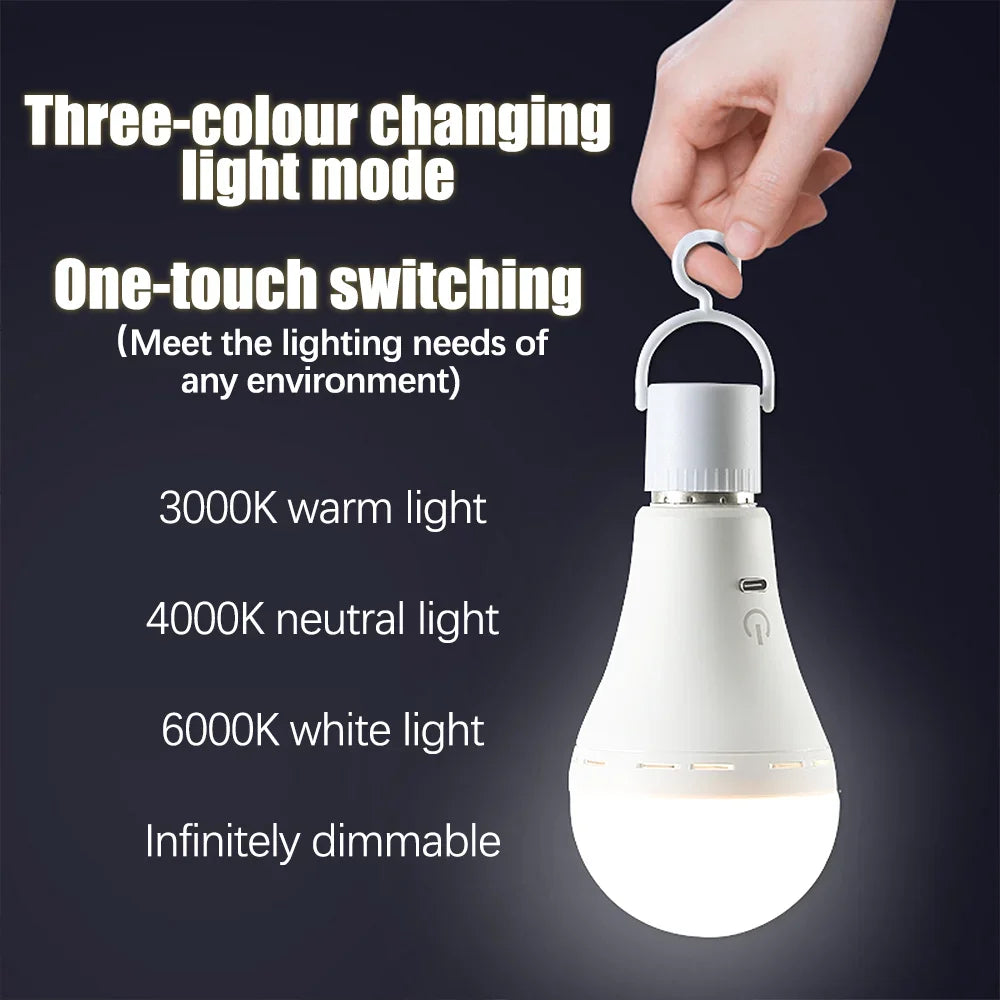 LED Light Bulb 3-Colour Changing Light