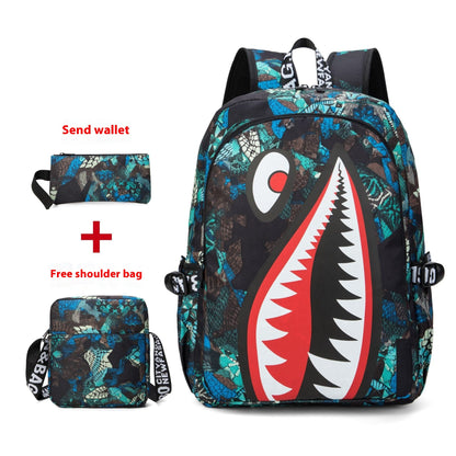 Patterns Printed Lightweight Casual Bag Simple Backpack