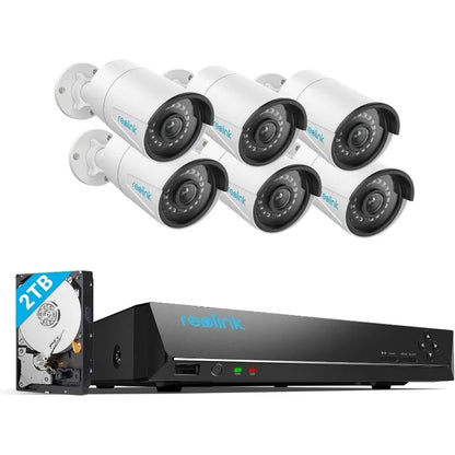 8CH 5MP Home Security Camera System 6pcs