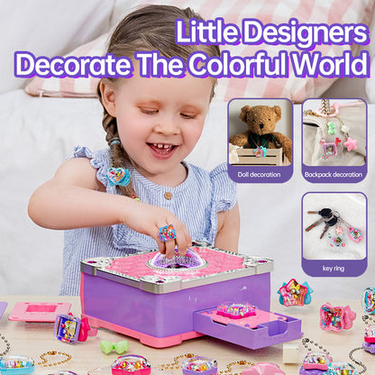 71 PCS DIY Jewel Rings Stickers Magical Kits For Little Girls