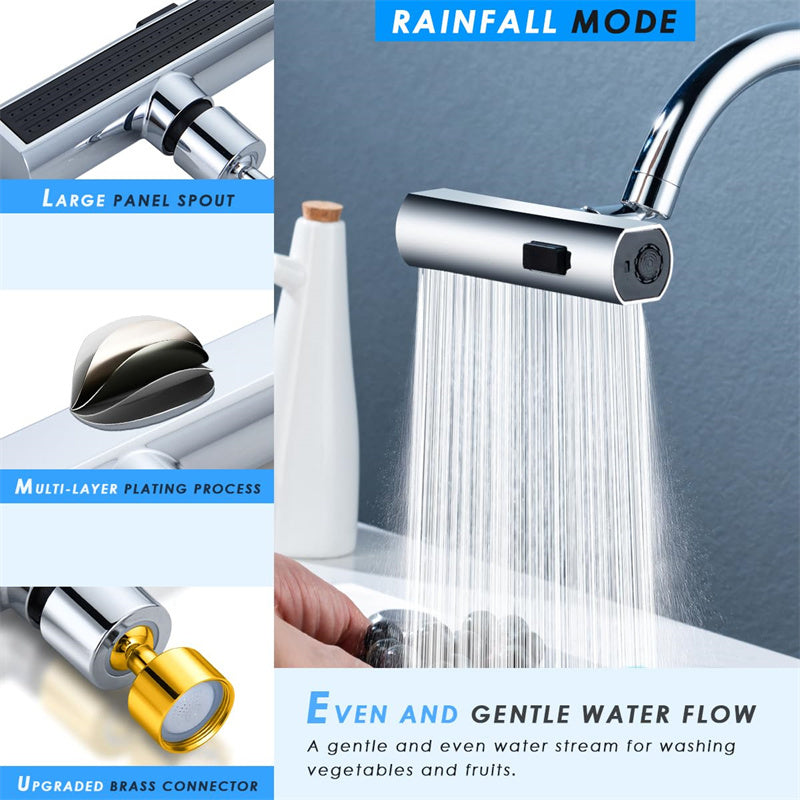 Kitchen Faucet Waterfall Multifunctional Water Nozzle Extension Kitchen Gadgets