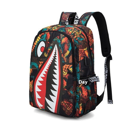 Patterns Printed Lightweight Casual Bag Simple Backpack