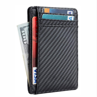 Men's Genuine Leather Anti-theft Swiping Card Holder