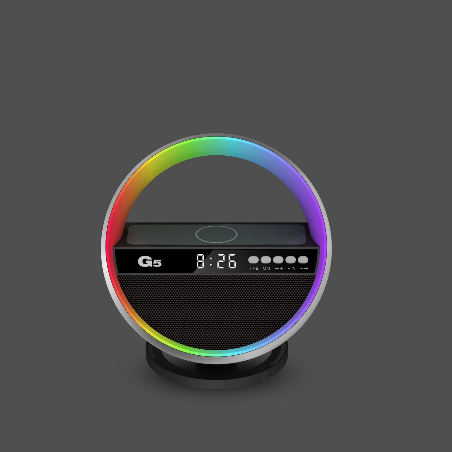 2024 New Multifunction RGB Night Light Wireless Charger Bluetooth