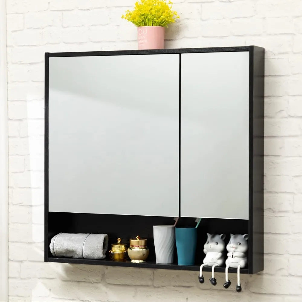 Medicine Cabinet with Mirror and Shelves