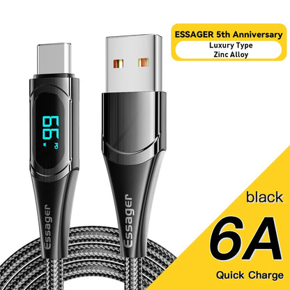 Essager USB Type C To USB C Cable 100W/5A PD Fast Charging Charger
