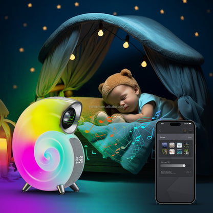 Conch Smart RGB Atmosphere Light Bluetooth Speaker Alarm Clock