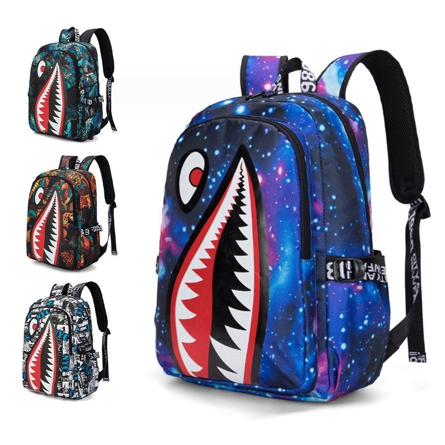 Patterns Printed Lightweight Casual Bag Simple Backpack