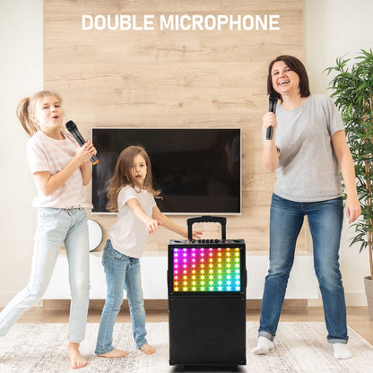 LED Spectrum Light Bluetooth Remote Control Rod Speaker