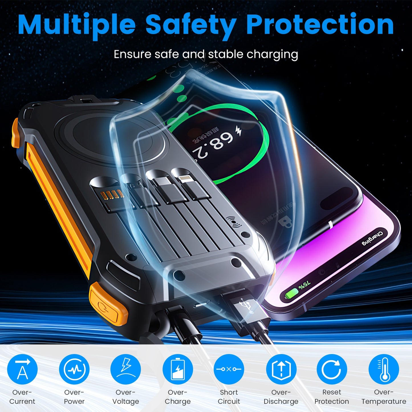 1Pc Portable Solar Charger