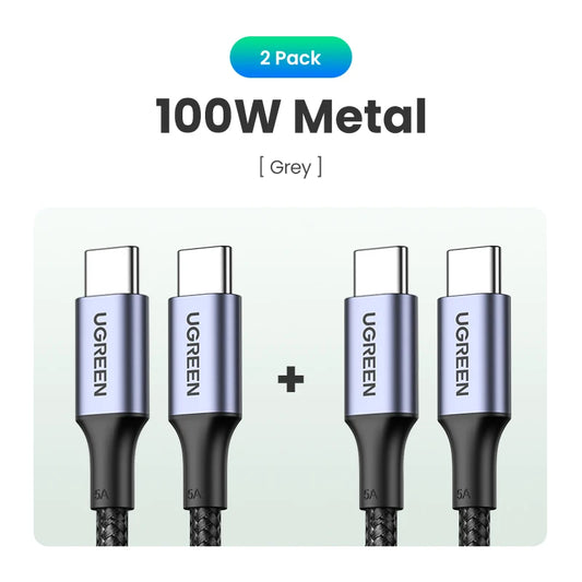 UGREEN USB Type c cable PD100W Fast Charging Cable for iPhone 15 16 Huawei Xiaomi 15 USB C Cable for Macbook iPad