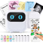 Thermal Mini Printer, X2 Inkless Sticker Maker With Thermal Papers & Sticker Paper.